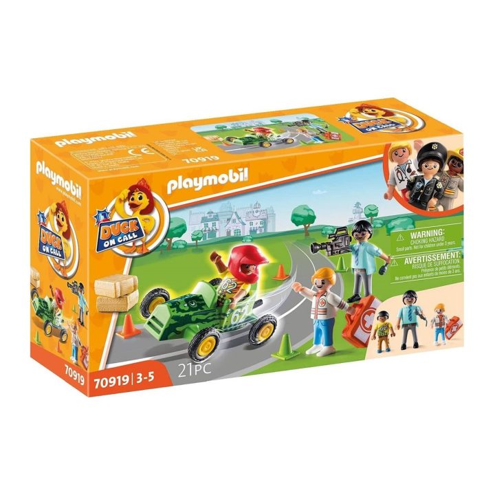 Playmobil Duck on Call Action Ambulance Race Pilot Rescue (70919)