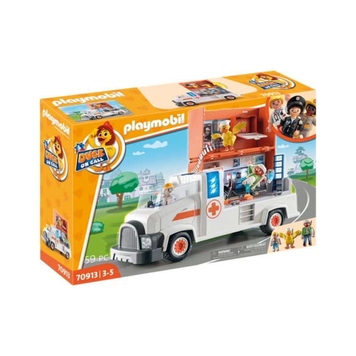 Playmobil duck on call ambulância (70913)