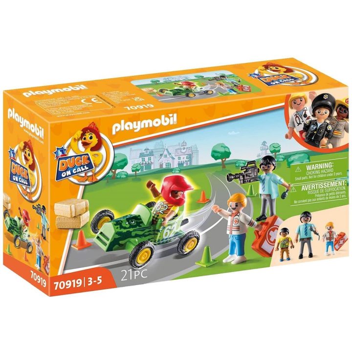 Playmobil Duck on Call Ambulância de Ação - Ajuda ao Piloto de…