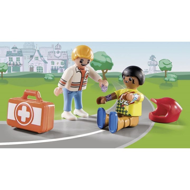 Playmobil Duck on Call Action Ambulance Race Pilot Rescue (70919)