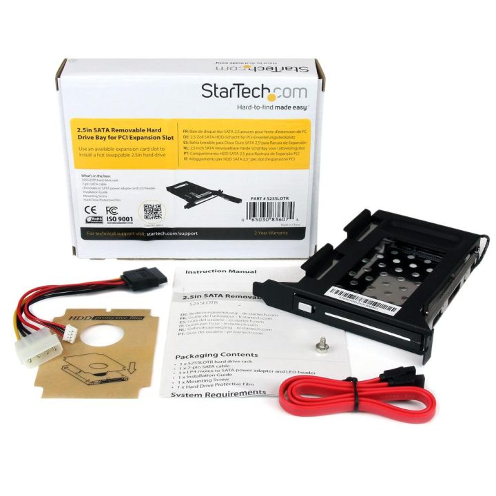 StarTech.com 2.5" SATA Removable Hard Drive Bay for Computer…