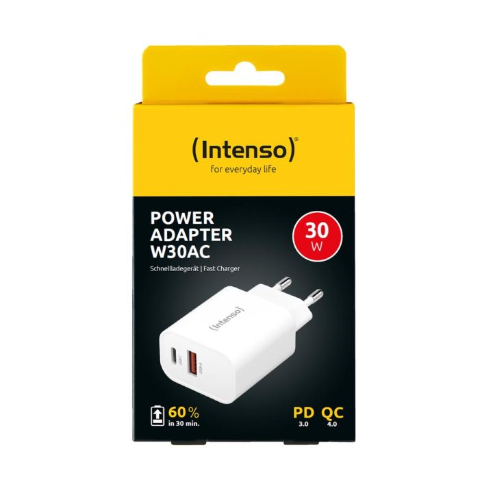 Intenso | Wall Charger W30AC | 1xUSB-A 1xUSB-C (7803012)