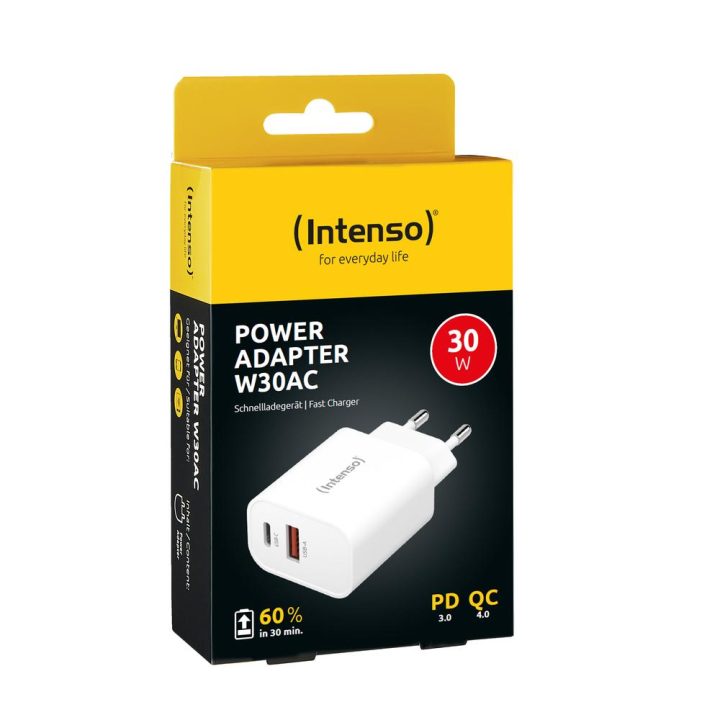 Intenso | Wall Charger W30AC | 1xUSB-A 1xUSB-C (7803012)