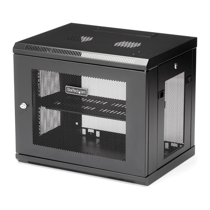 StarTech.com 9U 19" 2-Post Wall-Mount Server Rack with 1U Shelf -…