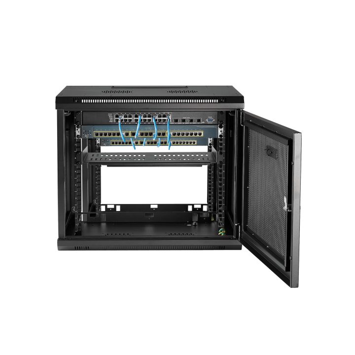 StarTech.com 9U 19" 2-Post Wall-Mount Server Rack with 1U Shelf -…
