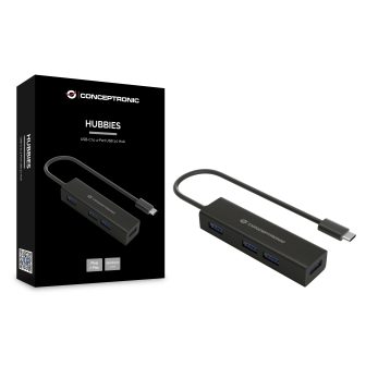 Conceptronic HUBBIES07B hub de interfaz USB 3.2 Gen 1 (3.1 Gen 1)…