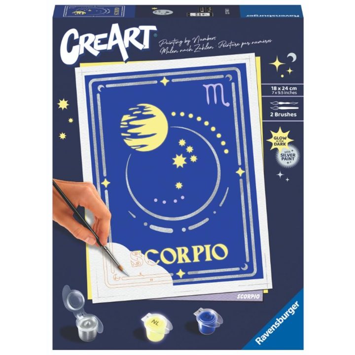 Kit de pintura por números Ravensburger creart série trend d zodiac…
