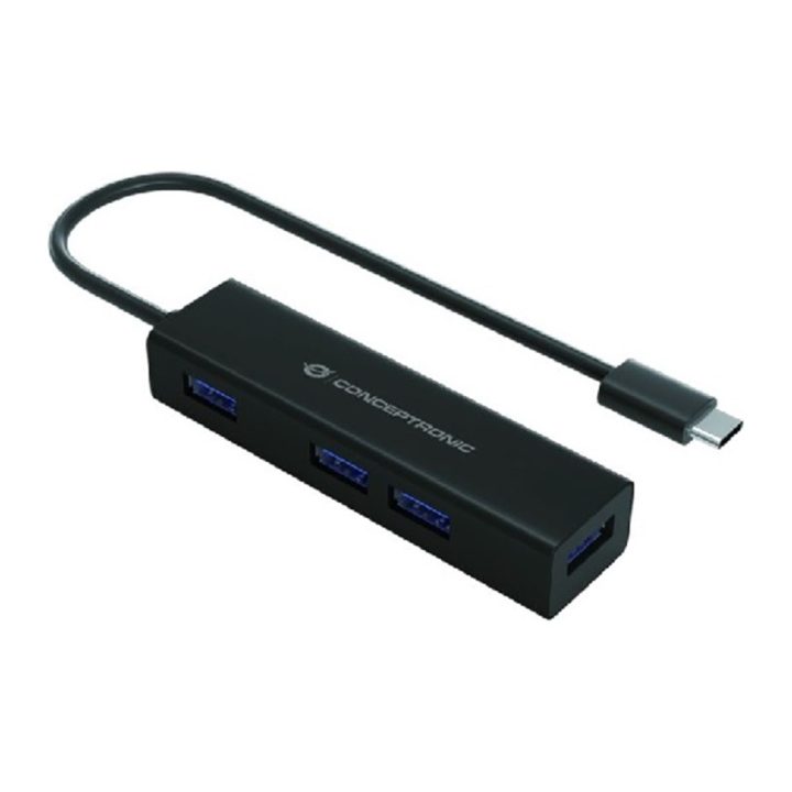 Conceptronic HUBBIES07B USB 3.2 Gen 1 (3.1 Gen 1) Type-C Interface…
