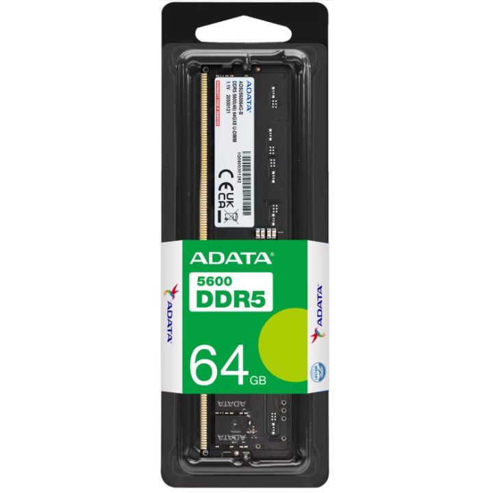 ADATA AD5U560064G-S módulo de memoria 64 GB 1 x 64 GB DDR5 5600 MT/s…