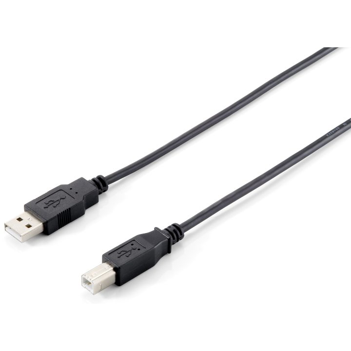 Equip 128862 Cabo USB 2.0 Tipo A para Tipo B, 5,0 m, Preto
