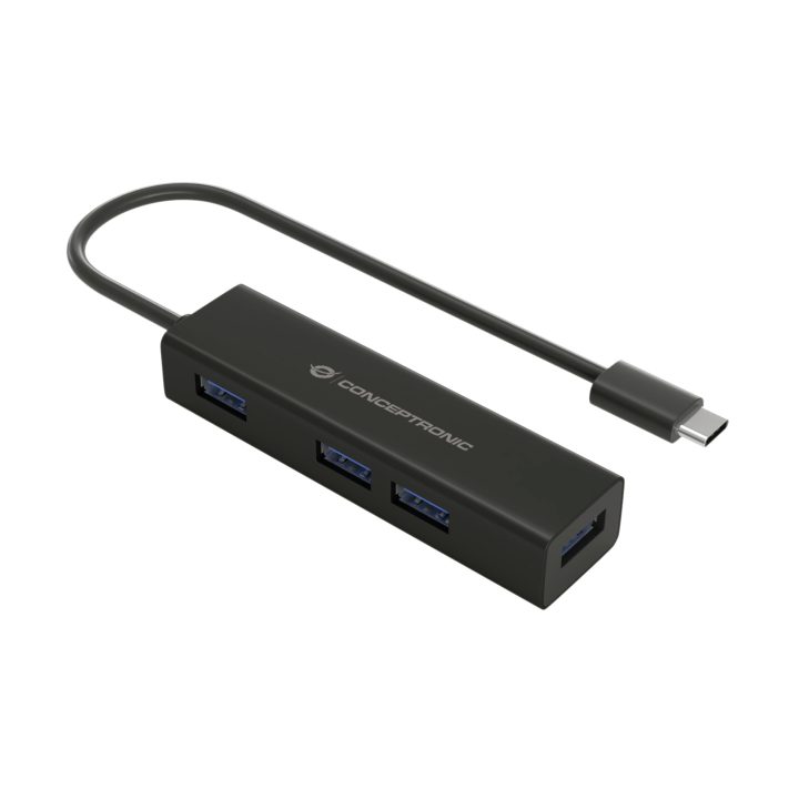 Conceptronic HUBBIES07B USB 3.2 Gen 1 (3.1 Gen 1) Type-C Interface…