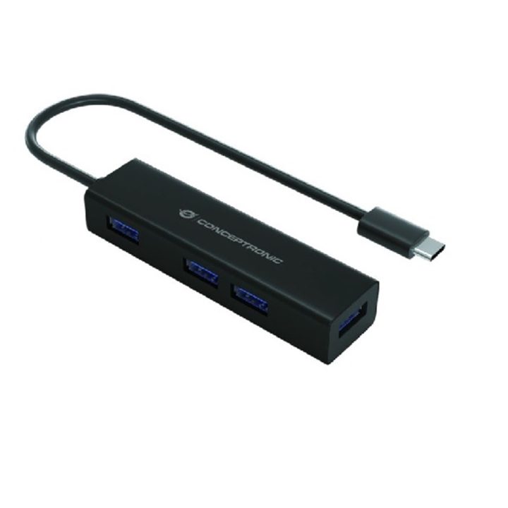 Conceptronic HUBBIES07B USB 3.2 Gen 1 (3.1 Gen 1) Type-C Interface…