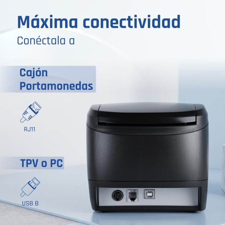 iggual Impresora térmica tickets TP EASY 80 USB+RJ