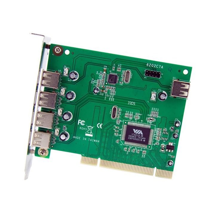 StarTech.com High-Speed 7-Port PCI USB 2.0 Adapter Card - 4 External…