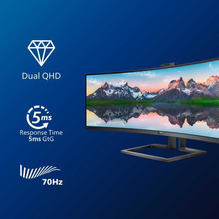 Philips P Line 499P9H 49" DQHD VA curvo