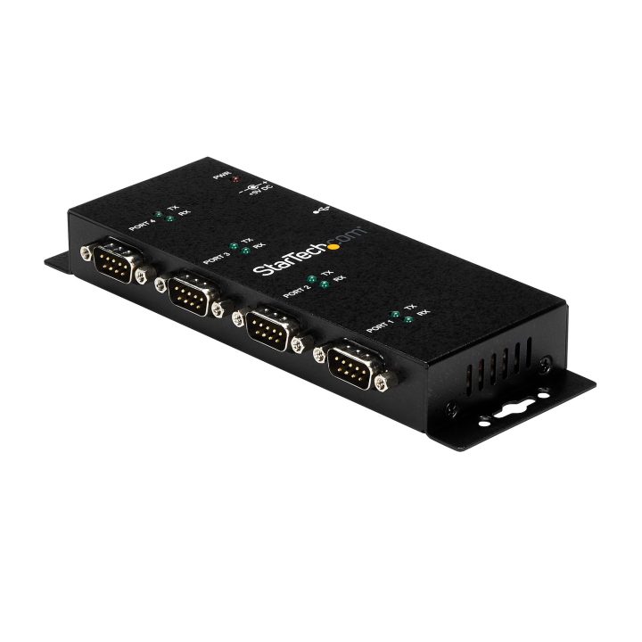 StarTech.com USB to RS232 DB9 Serial Adapter Hub 4 Ports – Industrial…