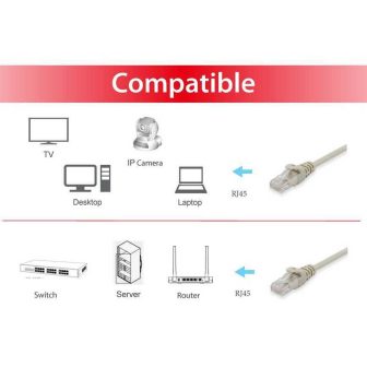Equip 625414 cable de red Beige 5 m Cat6 U/UTP (UTP) Alrededor
