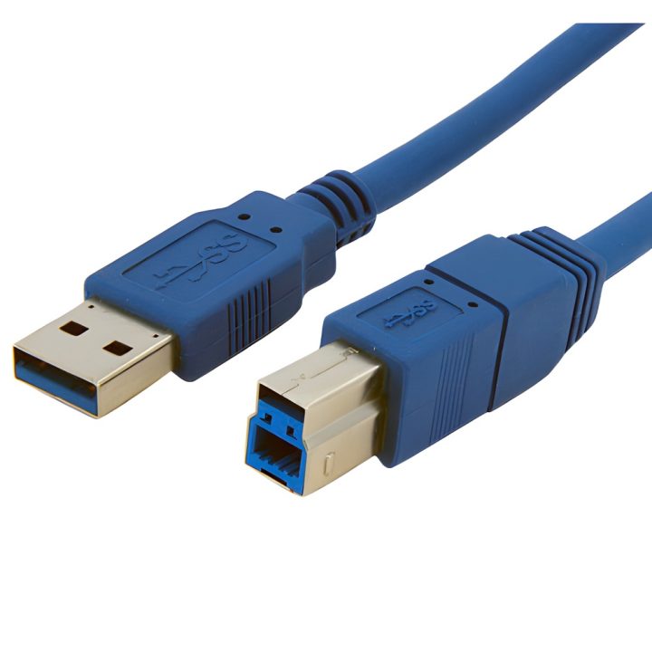 Equip 128293 USB 3.0 Cable Type A Male to Type B Male, 3.0 m, Blue