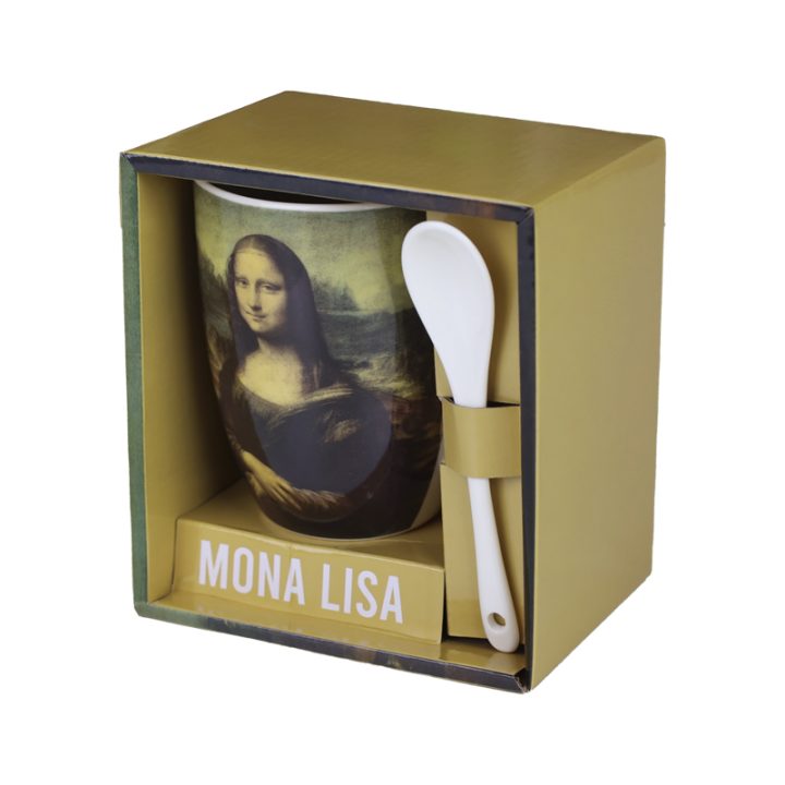 Enesco Mona Lisa Ceramic Mug with Spoon (524683)