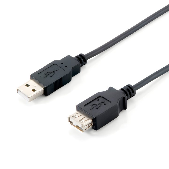 Equip 128850 Cable de extensión USB 2.0 tipo A macho a hembra, 1,8 m…