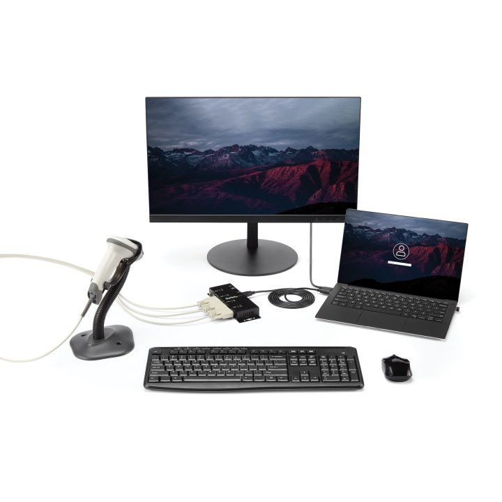 StarTech.com Concentrador Adaptador USB a Serie RS232 DB9 4 Puertos –…