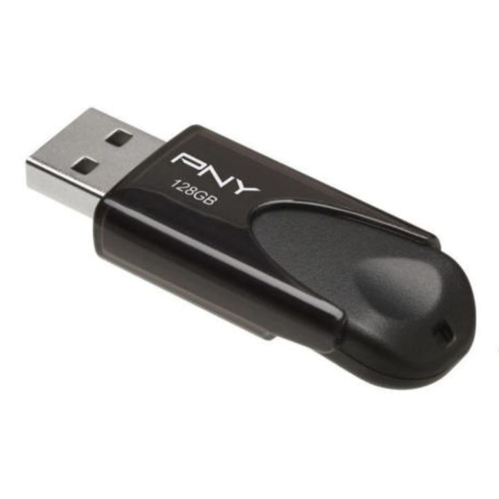 PNY Attache 128GB USB 2.0 Flash Drive Black (FD128ATT4-EF)