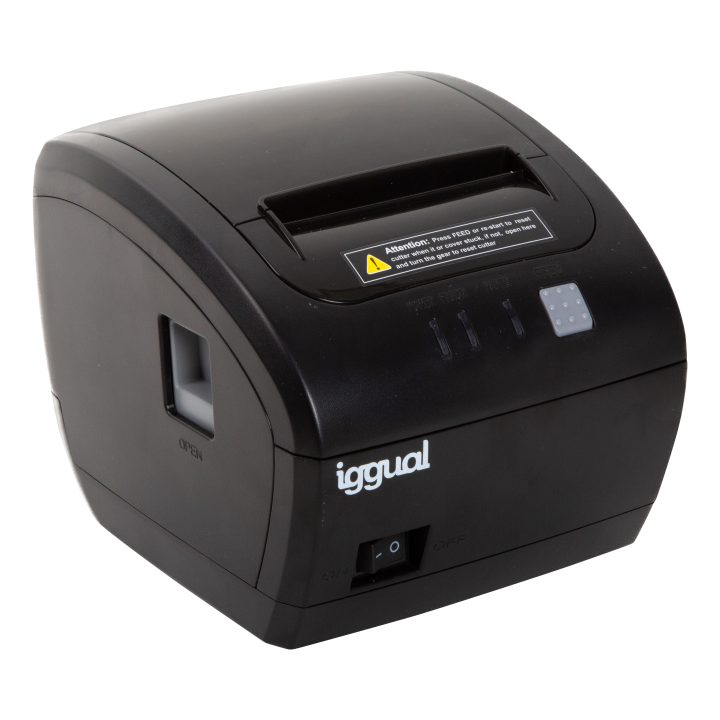 iggual Kit impresora térmica TP7001 + 5 rollos
