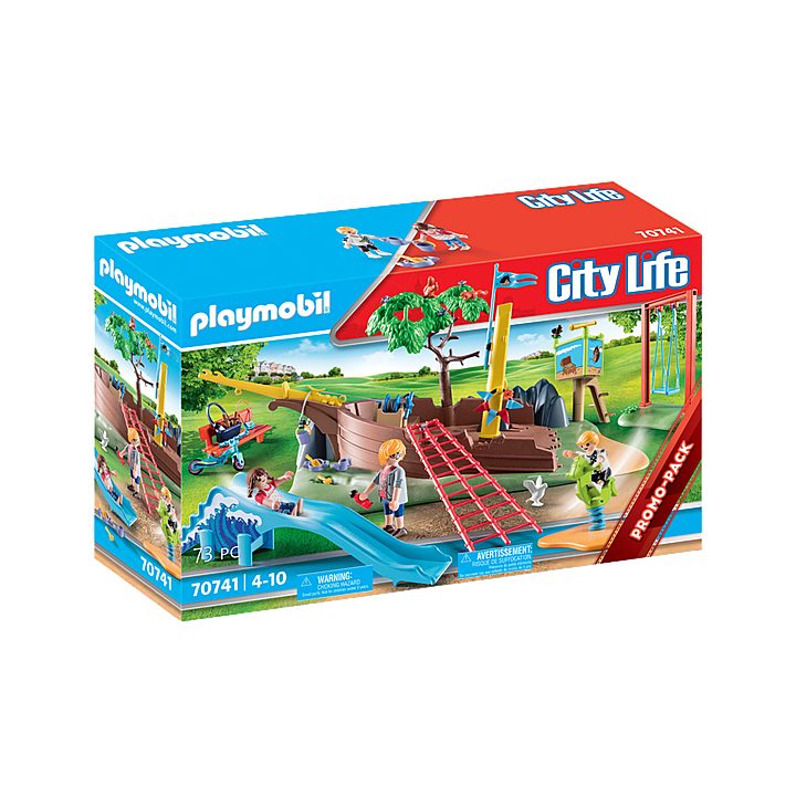 Playmobil City Life parque de aventuras com navio naufragado (p70741)