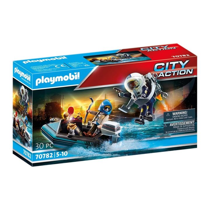 Playmobil Police Jetpack Backpack: Art Thief Arrest (70782)
