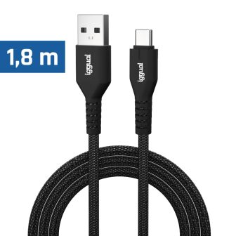 iggual Cable USB-A a tipo C 3A 180 cm trenzado