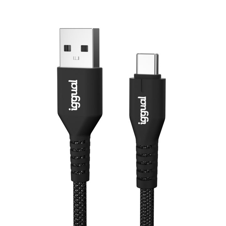 iggual Cable USB-A a tipo C 3A 180 cm trenzado