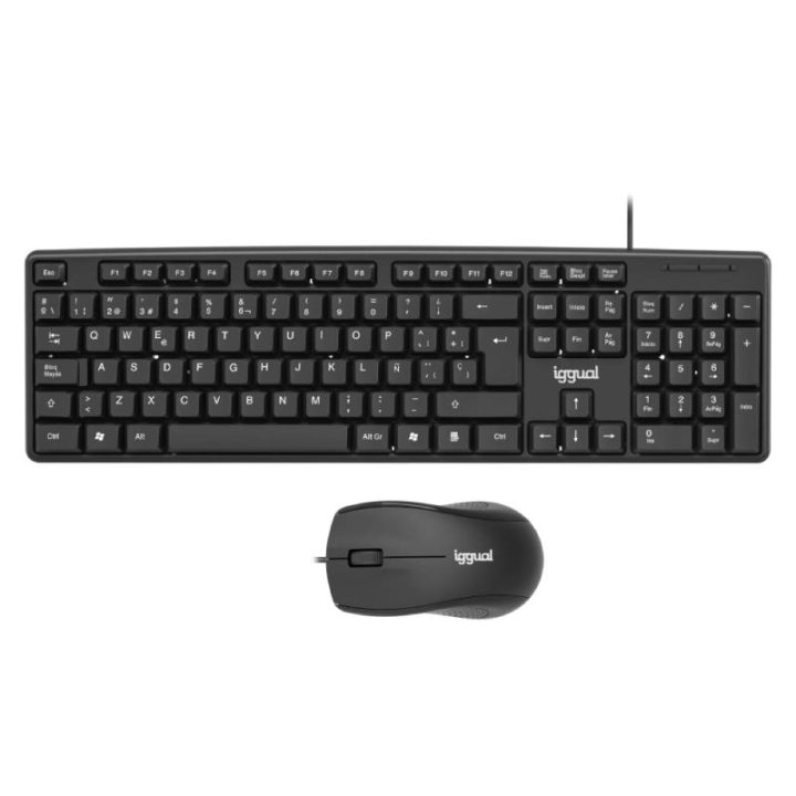 Iggual Kit teclado y ratón COM-CK-STANDARD negro (IGG320846)