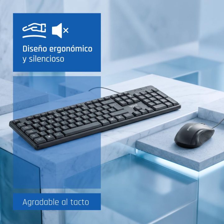 Iggual Kit teclado y ratón COM-CK-STANDARD negro (IGG320846)