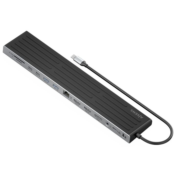 AISENS USB-C Dock 13 en 1, USB-C A 2xHDMI, 1xDisplayPort, 1xRJ45…