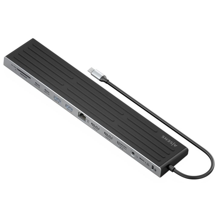 AISENS USB-C Dock 13 en 1, USB-C A 2xHDMI, 1xDisplayPort, 1xRJ45…