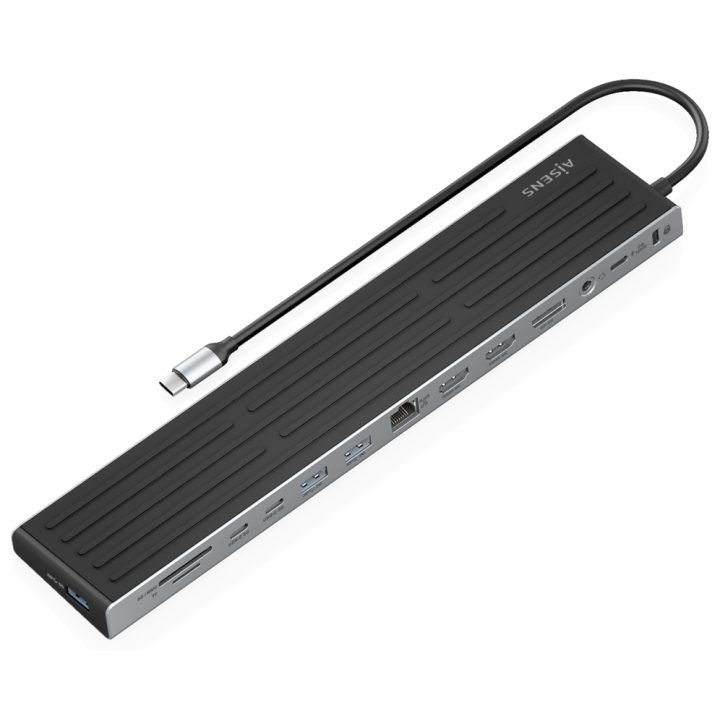 AISENS USB-C Dock 13 en 1, USB-C A 2xHDMI, 1xDisplayPort, 1xRJ45…