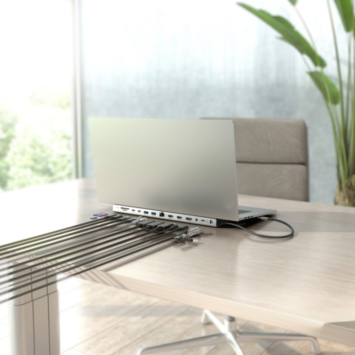 AISENS USB-C Dock 13 en 1, USB-C A 2xHDMI, 1xDisplayPort, 1xRJ45…