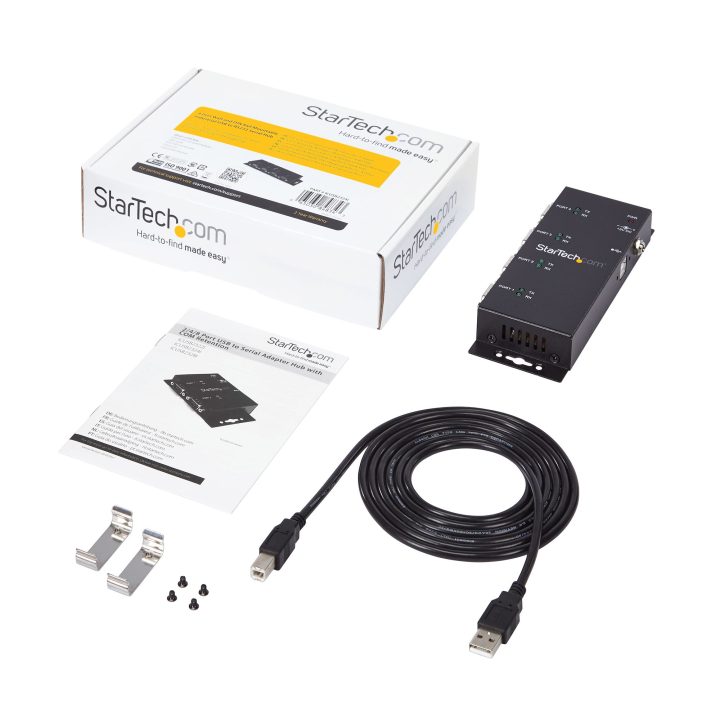 StarTech.com Concentrador Adaptador USB a Serie RS232 DB9 4 Puertos –…