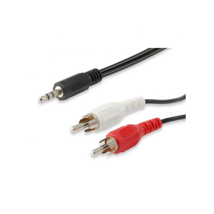 Equip 14709207 cable de audio 2,5 m 3,5mm 2 x RCA Negro