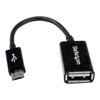 StarTech.com Cable Adaptador de 12cm Micro USB Macho a USB A Hembra…