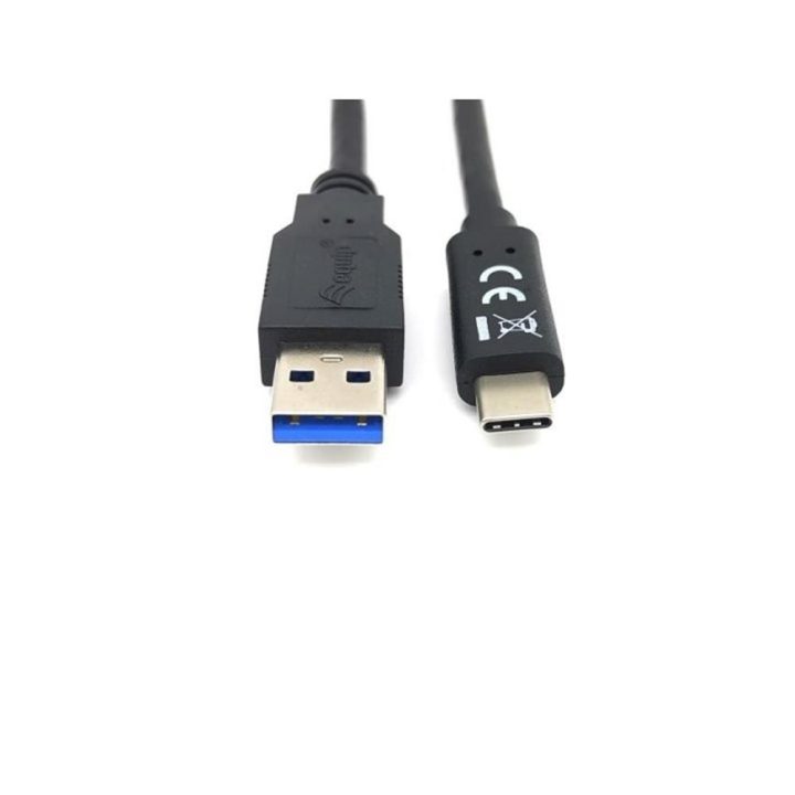 Equip 128345 USB 3.2 Gen 1 C to A Cable, M/M, 0.5 m, 5 Gbps, Black