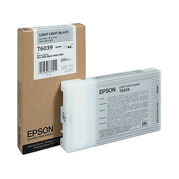 Cartucho Epson T603900 cinzento claro