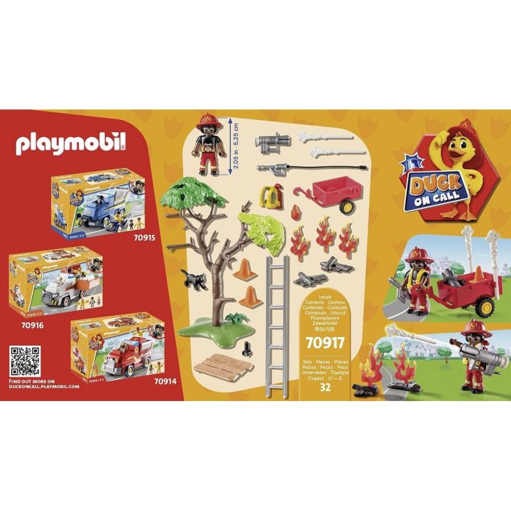 Playmobil Duck on Call Fire Rescue Action Rescue the Cat! (70917)