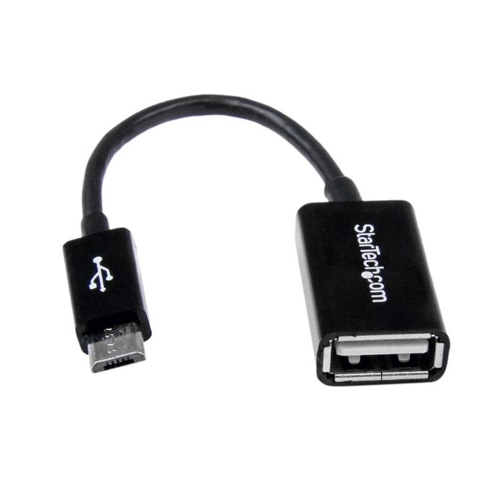 StarTech.com 12cm Micro USB Male to USB A Female OTG Adapter Cable…