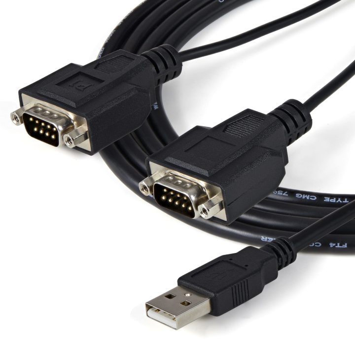 StarTech.com Cable USB a Serie de 2 Puertos FTDI de 1,8m - Adaptador…