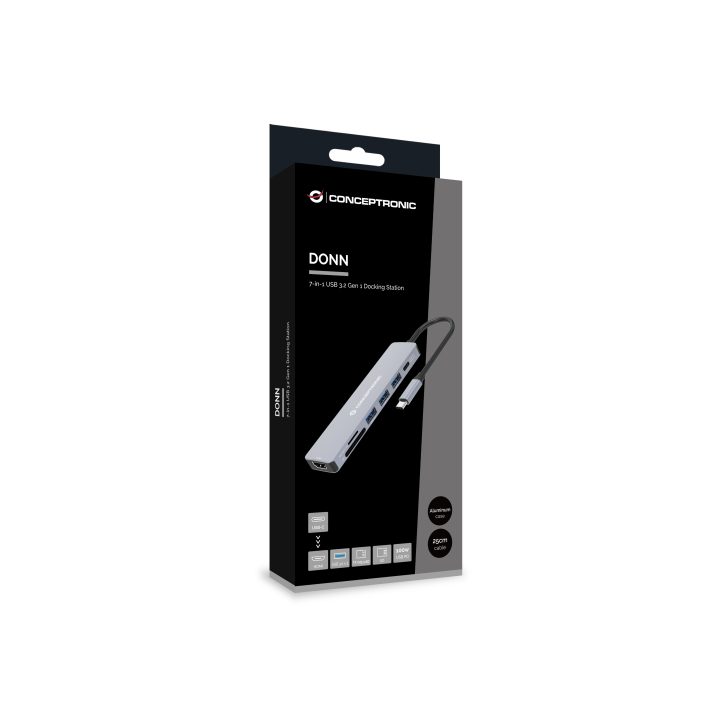 Conceptronic DONN19G base para portátil y replicador de puertos…