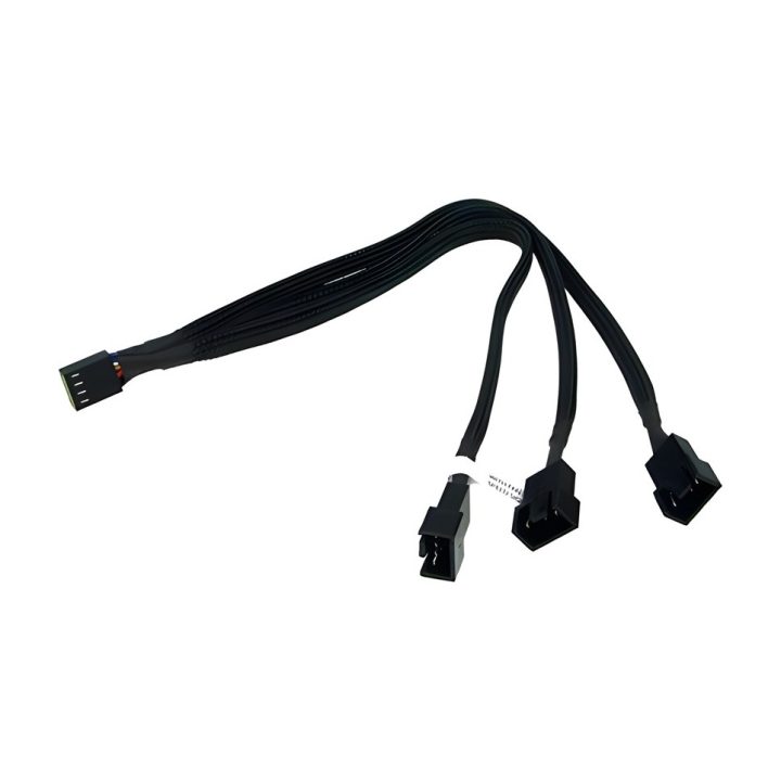 Cabo 3 em 1 PWM Phobya 30 cm preto 1 (81098)
