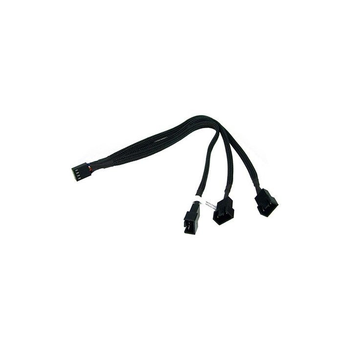Cabo 3 em 1 PWM Phobya 30 cm preto 1 (81098)