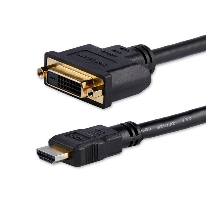 StarTech.com Adaptador de 20cm HDMI a DVI - DVI-D Hembra - HDMI Macho…