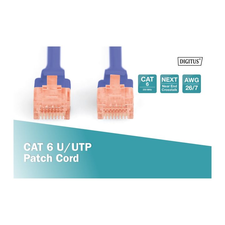 Digitus DK-1612-010/B Blue Network Cable 1 m Cat6 U/UTP (UTP)